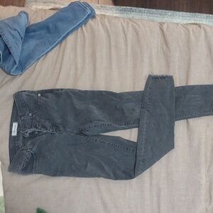 Dark Gray, Button Front Madewell Denim Jeans, Size 26